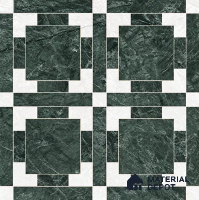 Moroccan Wall & Floor Tile TL 11807 | 2 ft x 2 ft Vitrified Glossy Tile - 9 mm | Suitable For Courtyard, Balcony, Dining Area