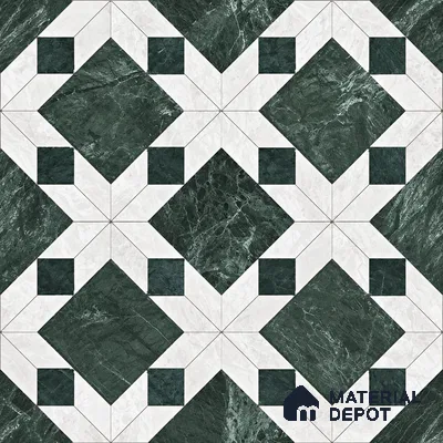 Moroccan Wall & Floor Tile TL 11808 | 2 ft x 2 ft Vitrified Glossy Tile - 9 mm | Suitable For Kitchen, Balcony, Dining Area