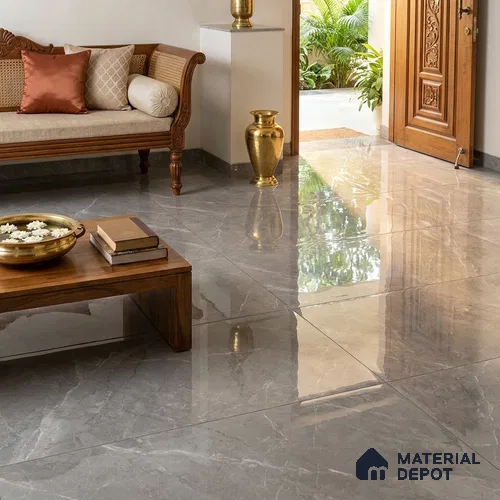 Marble Wall & Floor Tile TL 11812 | 6 ft x 4 ft Vitrified Glossy Tile - 9 mm