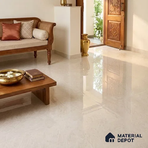 Marble Wall & Floor Tile TL 11813 | 6 ft x 4 ft Vitrified Glossy Tile - 9 mm