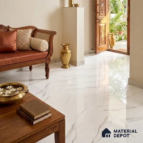 Marble Wall & Floor Tile TL 11815 | 6 ft x 4 ft Vitrified Glossy Tile - 9 mm