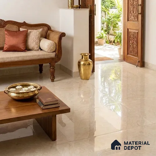 Marble Wall & Floor Tile TL 11816 | 6 ft x 4 ft Vitrified Glossy Tile - 9 mm