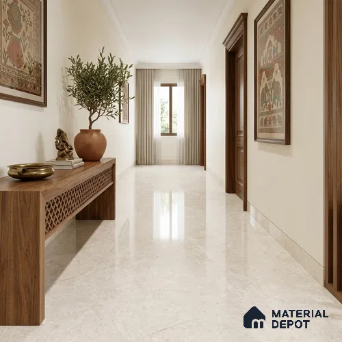 Marble Wall & Floor Tile TL 11817 | 6 ft x 4 ft Vitrified Glossy Tile - 9 mm