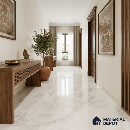 Marble Wall & Floor Tile TL 11818 | 6 ft x 4 ft Vitrified Glossy Tile - 9 mm