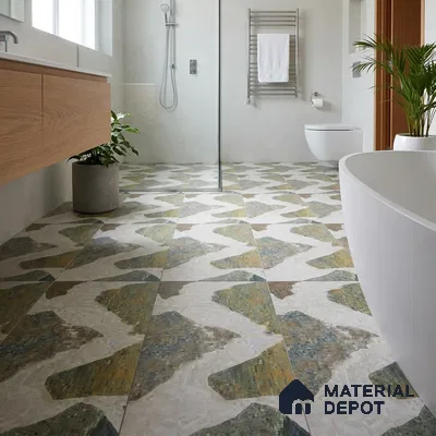 Terrazzo Wall & Floor Tile TL 11862 | 4 ft x 2 ft Vitrified Double Digital Matte Tile - 9 mm