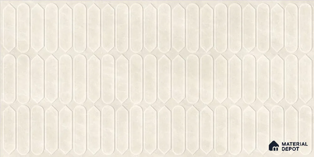 Subway Wall Decor Tile TL 11886 B | 5.33 ft x 2.67 ft Vitrified Matte Tile - 9 mm