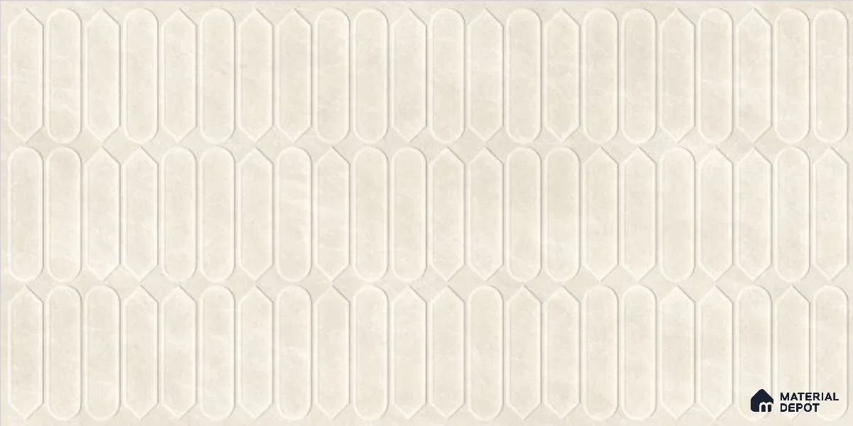 Subway Wall Decor Tile TL 11886 B | 5.33 ft x 2.67 ft Vitrified Matte Tile - 9 mm
