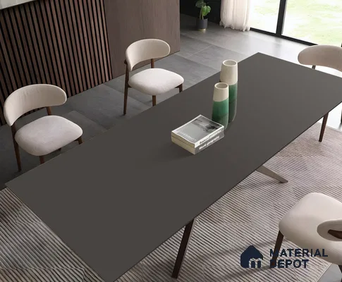 Terrazzo Counter Top Slab TL 11896 Amber Matte 8 ft x 3.7 ft Matte Full Body Vitrified Tile - 15 mm | Suitable For Counter Top, Dining Table Top & Window Frame