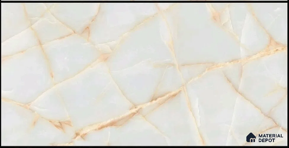 Marble Wall & Floor Tile TL 11923 Beige 4 ft x 2 ft Glossy Finish Vitrified Tile - 9 mm | 3 Random Designs | Suitable For Living Room, Bedroom, Dining