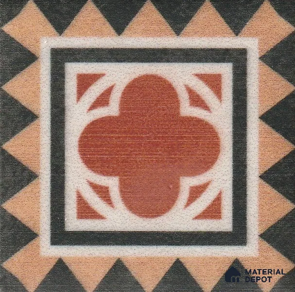 Moroccan Look Corner Tile TL 11929 C Spatial Accent Series 2 x 2 inch Vitrified Matte Finish - 9 mm