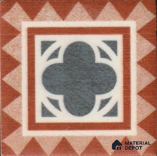 Moroccan Look  Corner Tile TL 11929 D Spatial Accent Series  2 x 2 inch Vitrified Matte Finish  - 9 mm