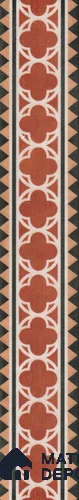 Moroccan Look  Border Tile TL 11929 Spatial Accent Series  1 ft x 2 inch Vitrified Matte Finish  - 9 mm