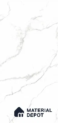 Marble Wall & Floor Tile TL 12002 White 4 ft x 2 ft Matte Carving Finish Vitrified Tile - 9 mm | Suitable For Living Room, Bedroom, Kitchen