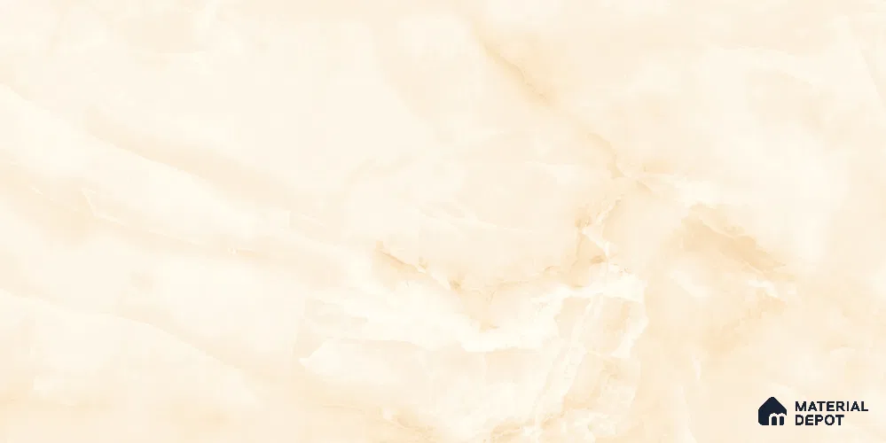 Marble Wall & Floor Tile TL 12021 B Cream 4 ft x 2 ft Glossy Finish Vitrified Tile - 9 mm | 5 Random Designs | Suitable For Living Room, Bedroom, Dining