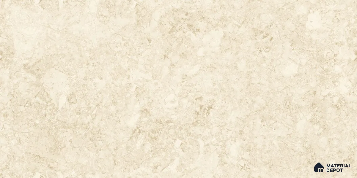 Marble Wall & Floor Tile TL 12027 Cream 4 ft x 2 ft Glossy Finish Vitrified Tile - 9 mm | 3 Random Designs | Suitable For Living Room, Bedroom, Dining