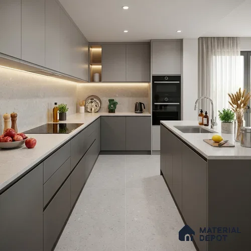 Terrazzo Look Floor & Wall Tile TL 12127 Provence Chairo 4 ft x 2 ft Full Body Vitrified Matte Finish - 9 mm