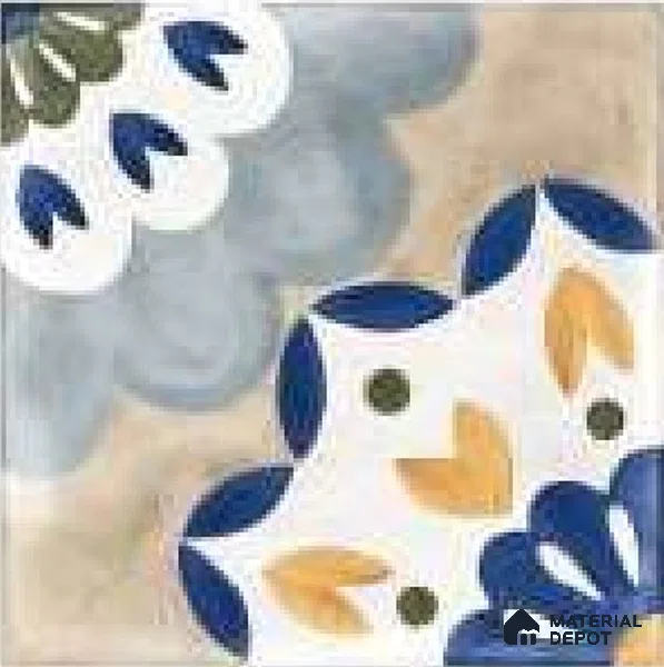 Moroccans Wall Tile TL 12135 80381 Lucido Floral 8 inc x 8 inc Glossy Finish Vitrified Tile - 9 mm