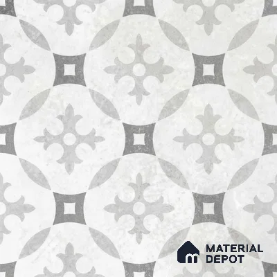 Moroccan Floor Tile TL 12142 B 20073 Cloud Austin 1 ft x 1 ft Matte Finish Vitrified Tile - 9 mm | Suitable For Bathroom, Balcony, Kitchen