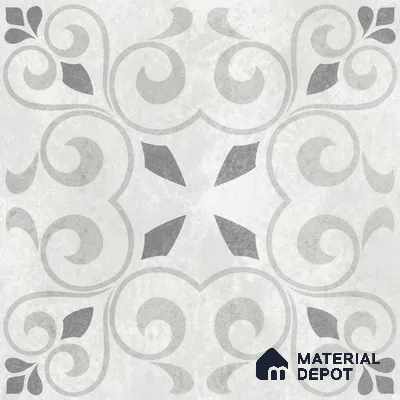 Moroccan Floor Tile TL 12142 20072 Cloud Oregon 1 ft x 1 ft Matte Finish Vitrified Tile - 9 mm | Suitable For Bathroom, Balcony, Kitchen