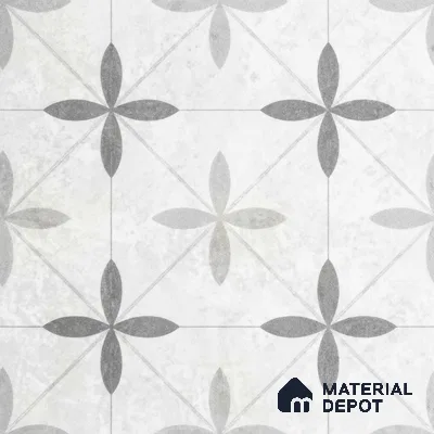 Moroccan Floor Tile TL 12143 20074 Cloud Tunish 1 ft x 1 ft Matte Finish Vitrified Tile - 9 mm | Suitable For Bathroom, Balcony, Kitchen