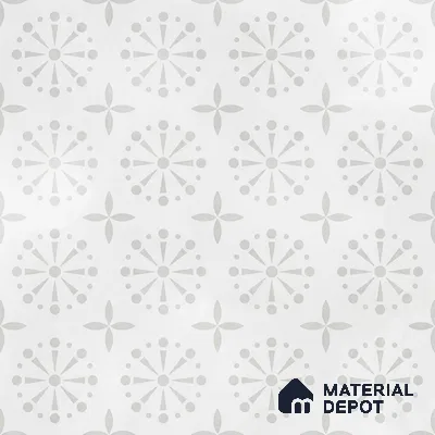 Moroccan Floor Tile TL 12144 C 20288 Mist Apollo 1 ft x 1 ft Matte Finish Vitrified Tile - 9 mm | Suitable For Bathroom, Balcony, Kitchen