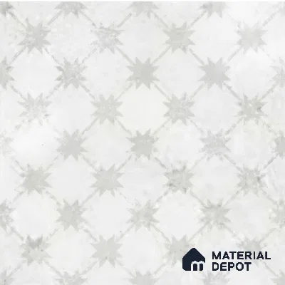 Moroccan Floor Tile TL 12144 20284 Mist Empire 1 ft x 1 ft Matte Finish Vitrified Tile - 9 mm | Suitable For Bathroom, Balcony, Kitchen