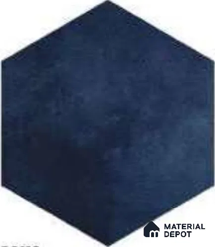 Hexagonal Tiles Floor Tile TL 12147 D 90112 Cotto Blue 10 inc x 8.5 inc Matte Finish  Vitrified Tile - 9 mm