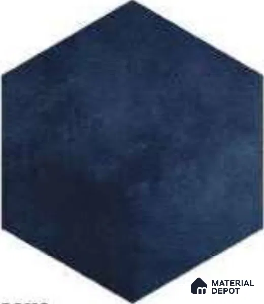 Hexagonal Tiles Floor Tile TL 12147 D 90112 Cotto Blue 10 inc x 8.5 inc Matte Finish Vitrified Tile - 9 mm