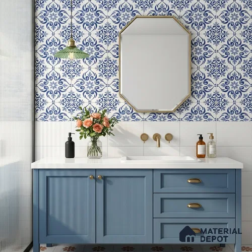 Moroccans Floor & Wall Tile TL 12149 SP 80191 Shilpkar Joyee 8 inc x 8 inc Matte Finish  Vitrified Tile - 9 mm