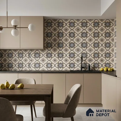 Moroccans Floor & Wall Tile TL 12151 SP 80013 Urban Naples 8 inc x 8 inc Matte Finish  Vitrified Tile - 9 mm