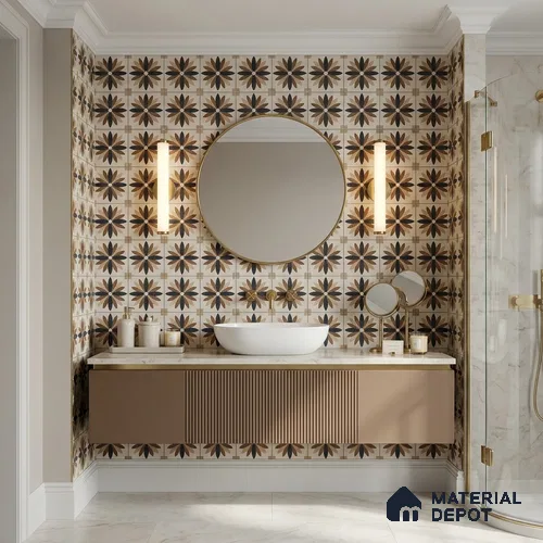 Moroccans Floor & Wall Tile TL 12151 D SP 80014 Urban Apopka 8 inc x 8 inc Matte Finish  Vitrified Tile - 9 mm