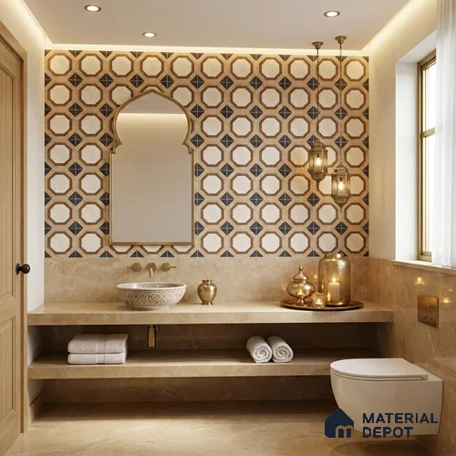 Moroccans Floor & Wall Tile TL 12151 H SP 80022 Urban Ocala 8 inc x 8 inc Matte Finish  Vitrified Tile - 9 mm