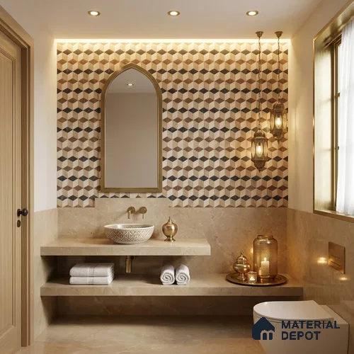 Moroccans Floor & Wall Tile TL 12151 K SP 80026 Urban Miami 8 inc x 8 inc Matte Finish  Vitrified Tile - 9 mm