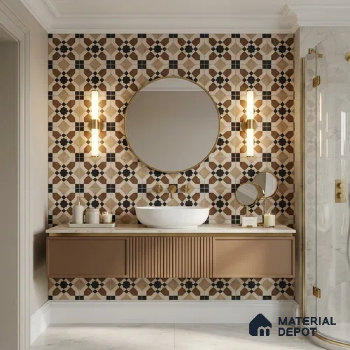 Moroccans Floor & Wall Tile TL 12151 M SP 80032 Urban Hampton 8 inc x 8 inc Matte Finish  Vitrified Tile - 9 mm
