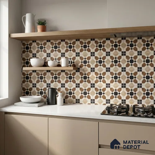Moroccans Floor & Wall Tile TL 12151 M SP 80032 Urban Hampton 8 inc x 8 inc Matte Finish Vitrified Tile - 9 mm