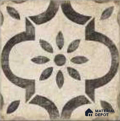 Moroccans Floor & Wall Tile TL 12153 B SP 80061 Vintage Mesina Gris 8 inc x 8 inc Matte Finish Vitrified Tile - 9 mm