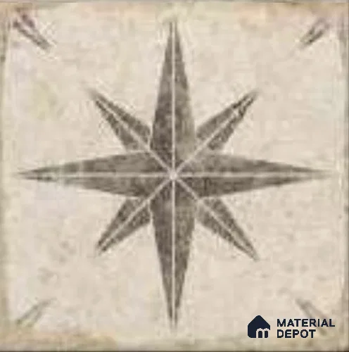 Moroccans Floor & Wall Tile TL 12153 C SP 80071 Vintage Jewel Gris 8 inc x 8 inc Matte Finish Vitrified Tile - 9 mm