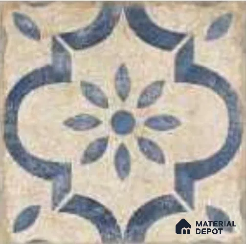 Moroccans Floor & Wall Tile TL 12153 G SP 80062 Vintage Mesina Azul 8 inc x 8 inc Matte Finish Vitrified Tile - 9 mm
