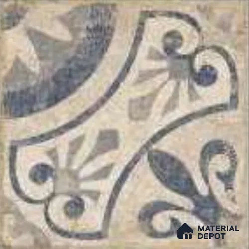 Moroccans Floor & Wall Tile TL 12153 J SP 80092 Vintage Elora Azul 8 inc x 8 inc Matte Finish Vitrified Tile - 9 mm