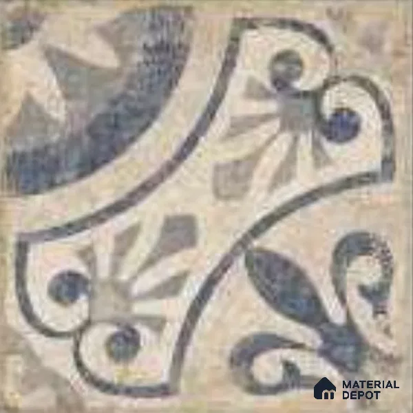 Moroccans Floor & Wall Tile TL 12153 J SP 80092 Vintage Elora Azul 8 inc x 8 inc Matte Finish Vitrified Tile - 9 mm