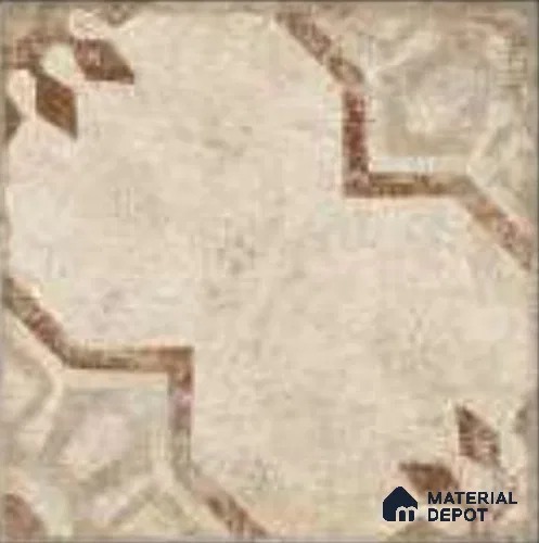 Moroccans Floor & Wall Tile TL 12153 N SP 80083 Vintage Orion Caffe 8 inc x 8 inc Matte Finish Vitrified Tile - 9 mm