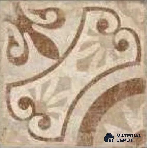 Moroccans Floor & Wall Tile TL 12153 O SP 80093 Vintage Elora Caffe 8 inc x 8 inc Matte Finish Vitrified Tile - 9 mm