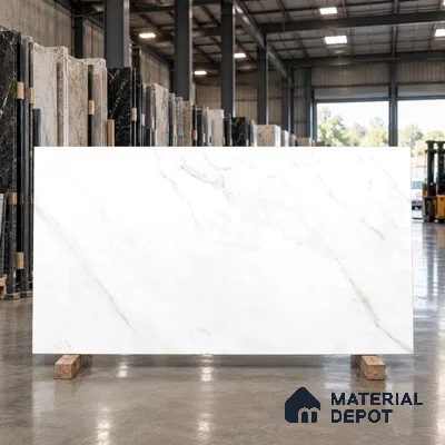 Marbles & Stones Floor Tile TL 12168 Calacatta Florence Endless 6 ft x 4 ft Matte Finish  Vitrified Tile - 9 mm