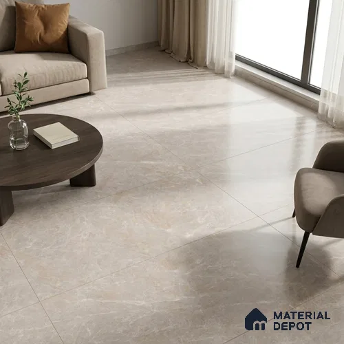 Marbles & Stones Floor Tile TL 12172 Provenza Grey Endless 6 ft x 4 ft Matte Finish Vitrified Tile - 9 mm