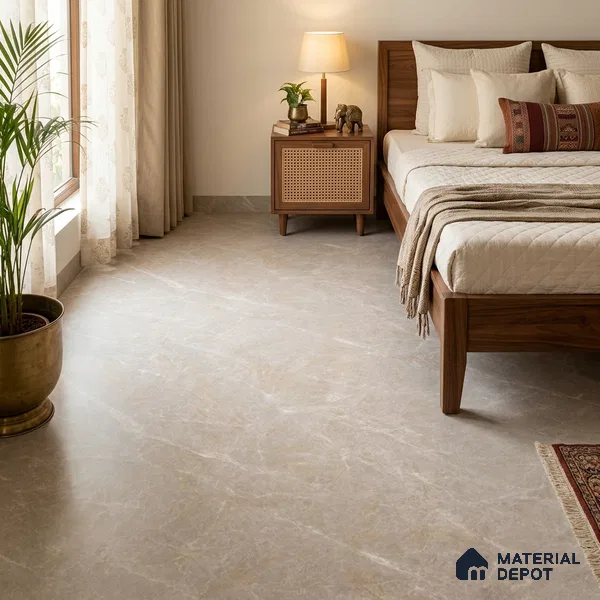 Marbles & Stones Floor Tile TL 12172 Provenza Grey Endless 6 ft x 4 ft Matte Finish Vitrified Tile - 9 mm