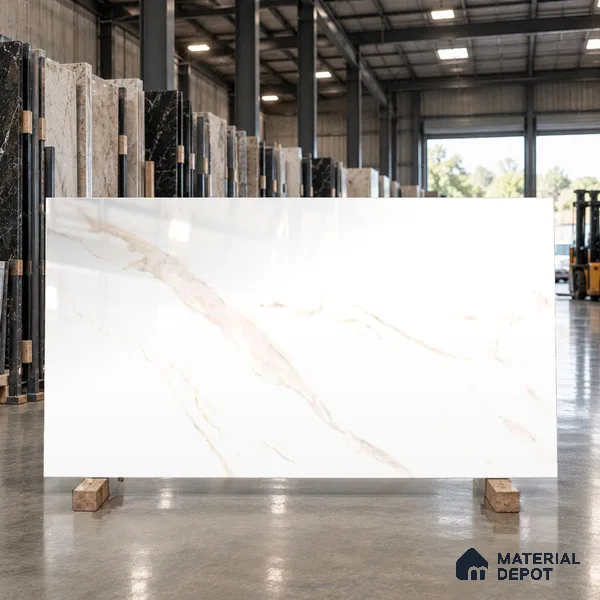 Marbles & Stones Floor Tile TL 12173 Raykar Gold 6 ft x 4 ft Glossy Finish Vitrified Tile - 9 mm