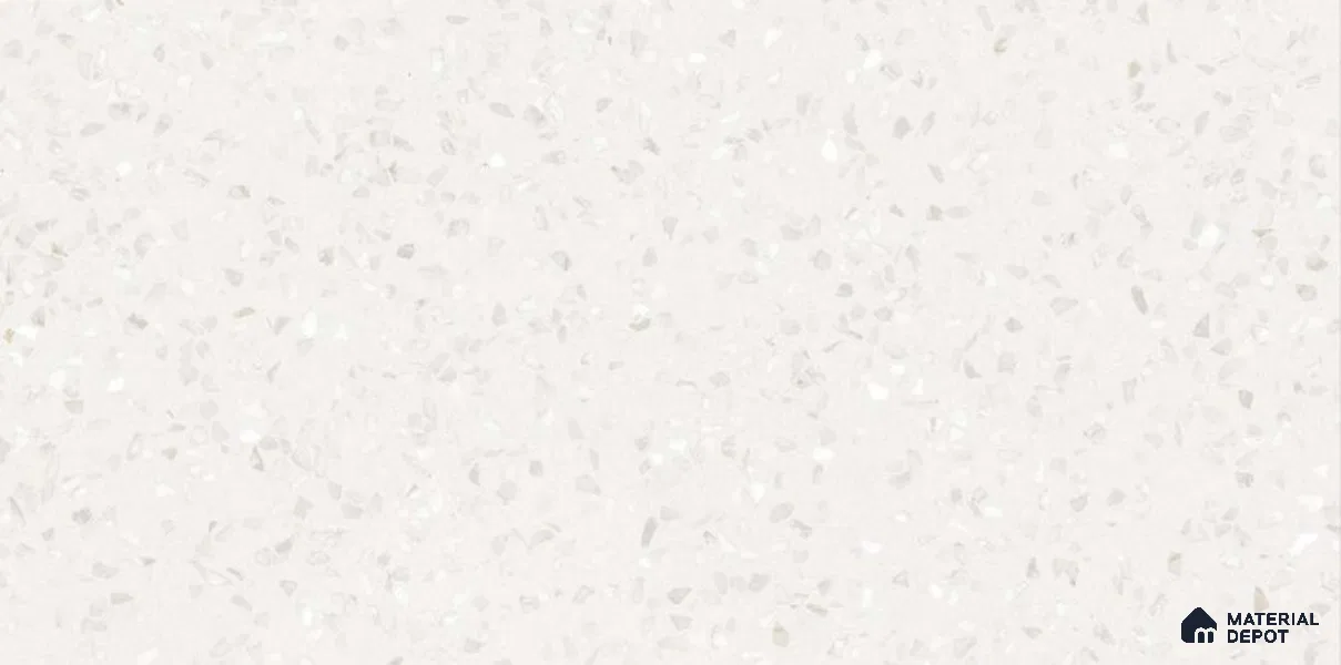 Terrazzo Floor & Wall Tile TL 12176 E Royal Terra Blanco 4 ft x 2 ft Glue Matte Finish Vitrified Tile - 9 mm