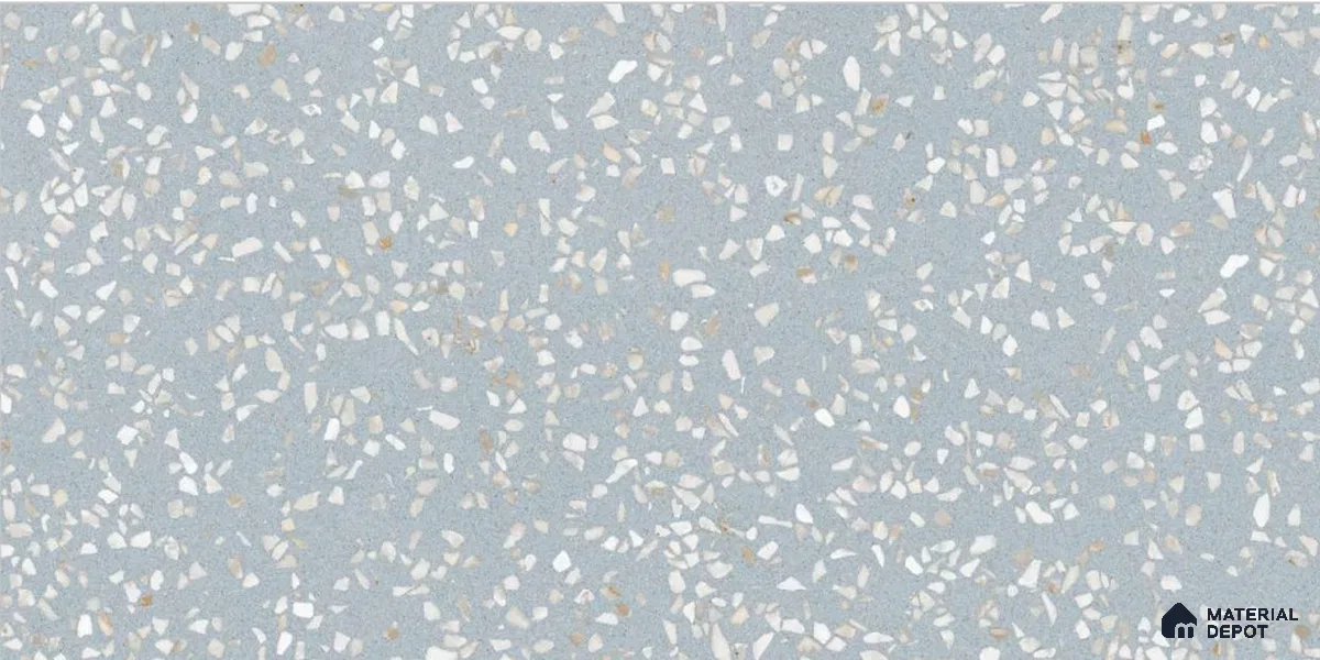 Terrazzo Floor & Wall Tile TL 12176 Royal Terra Aqua 4 ft x 2 ft Glue Matte Finish Vitrified Tile - 9 mm