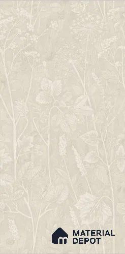 Marble & Floral Decor Wall Tile TL 12186 4 ft x 2 ft Glue Matte Finish Vitrified Tile - 9 mm | Suitable for Living Room, Dining, Feature / Accent Walls