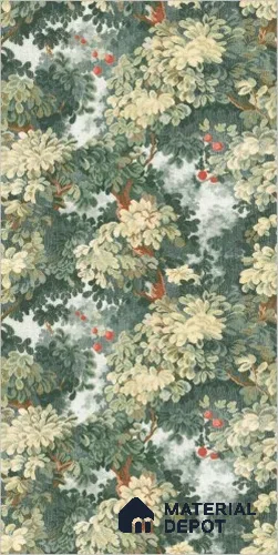 Marble & Floral Decor Wall Tile TL 12187 4 ft x 2 ft Glue Matte Finish Vitrified Tile - 9 mm | Suitable for Living Room, Dining, Feature / Accent Walls